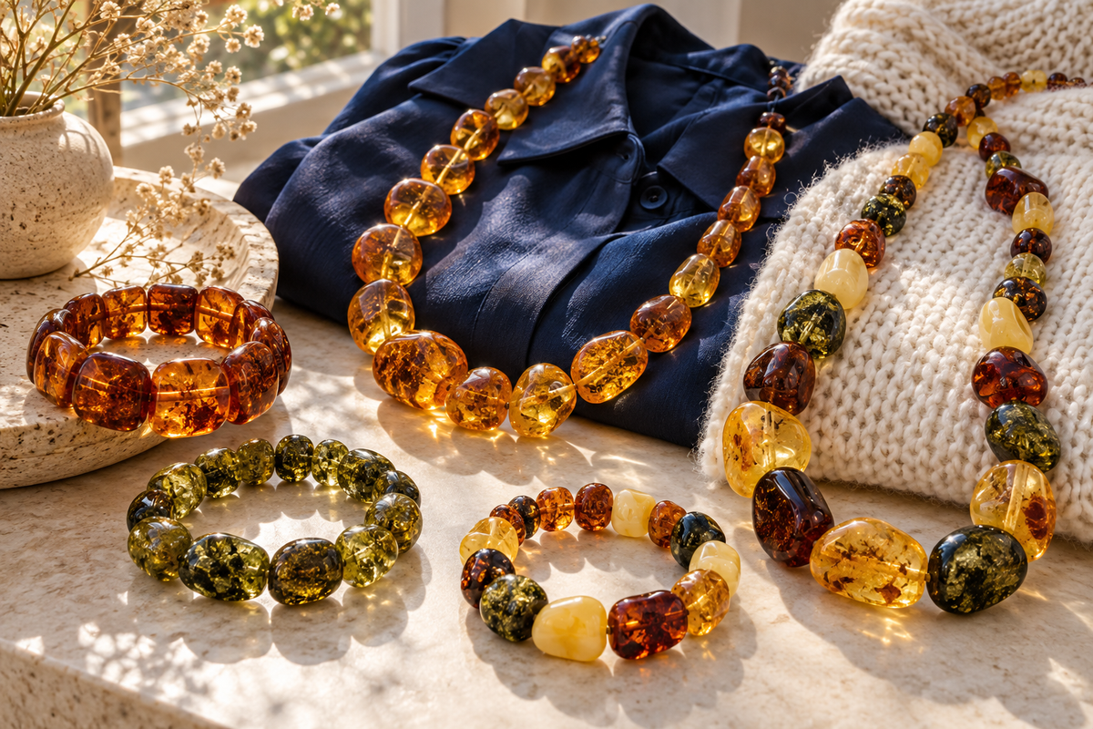 How to Choose Baltic Amber Jewelry by Color and Shape