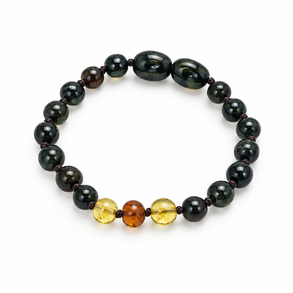 Dark Cherry Baby Amber Bracelet