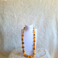 Large stone Polished Baltic Amber Necklace
