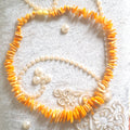 Massive Polished yellow/white Baltic Amber Necklace