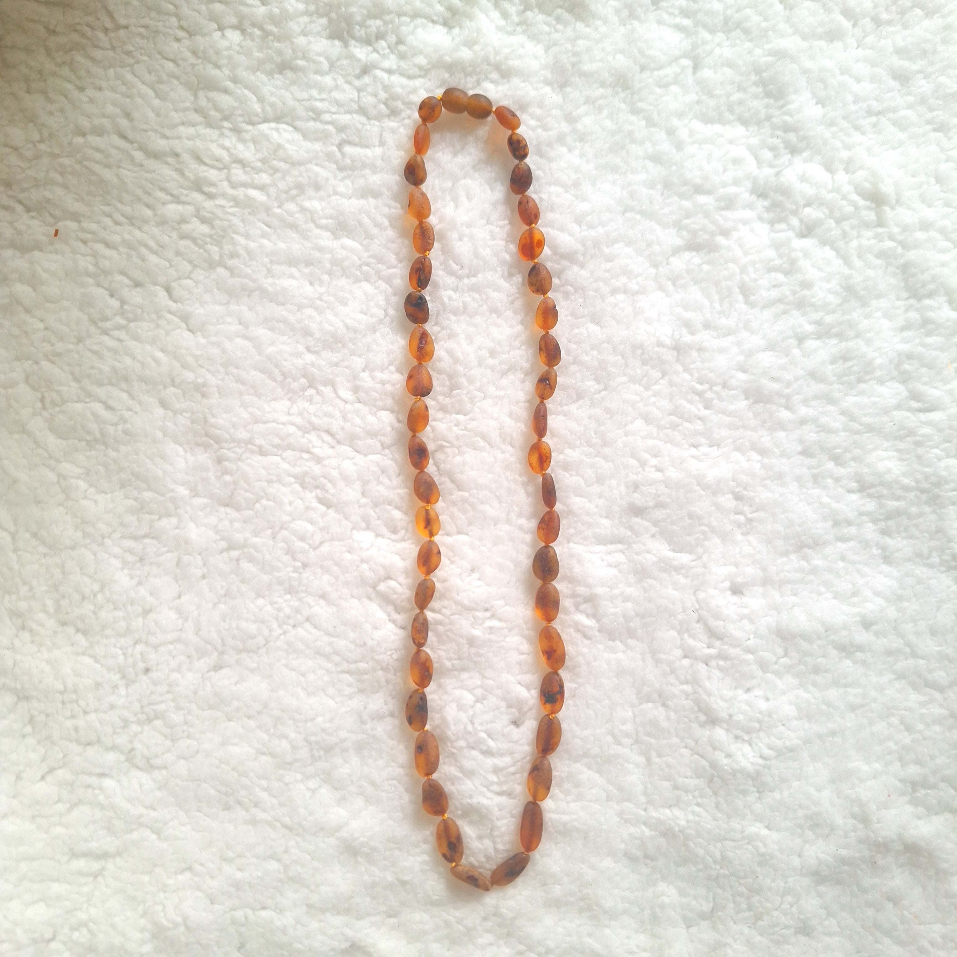Un polished Baltic Amber Necklace