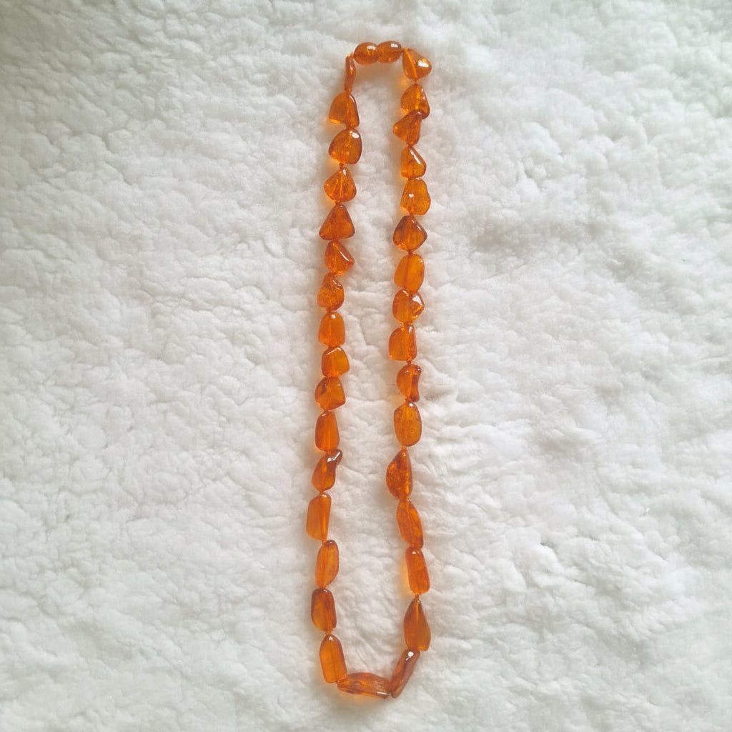 Polished Honey Baltic Amber necklace