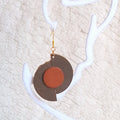 Genuine leather earrings
