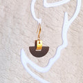 Genuine leather earrings