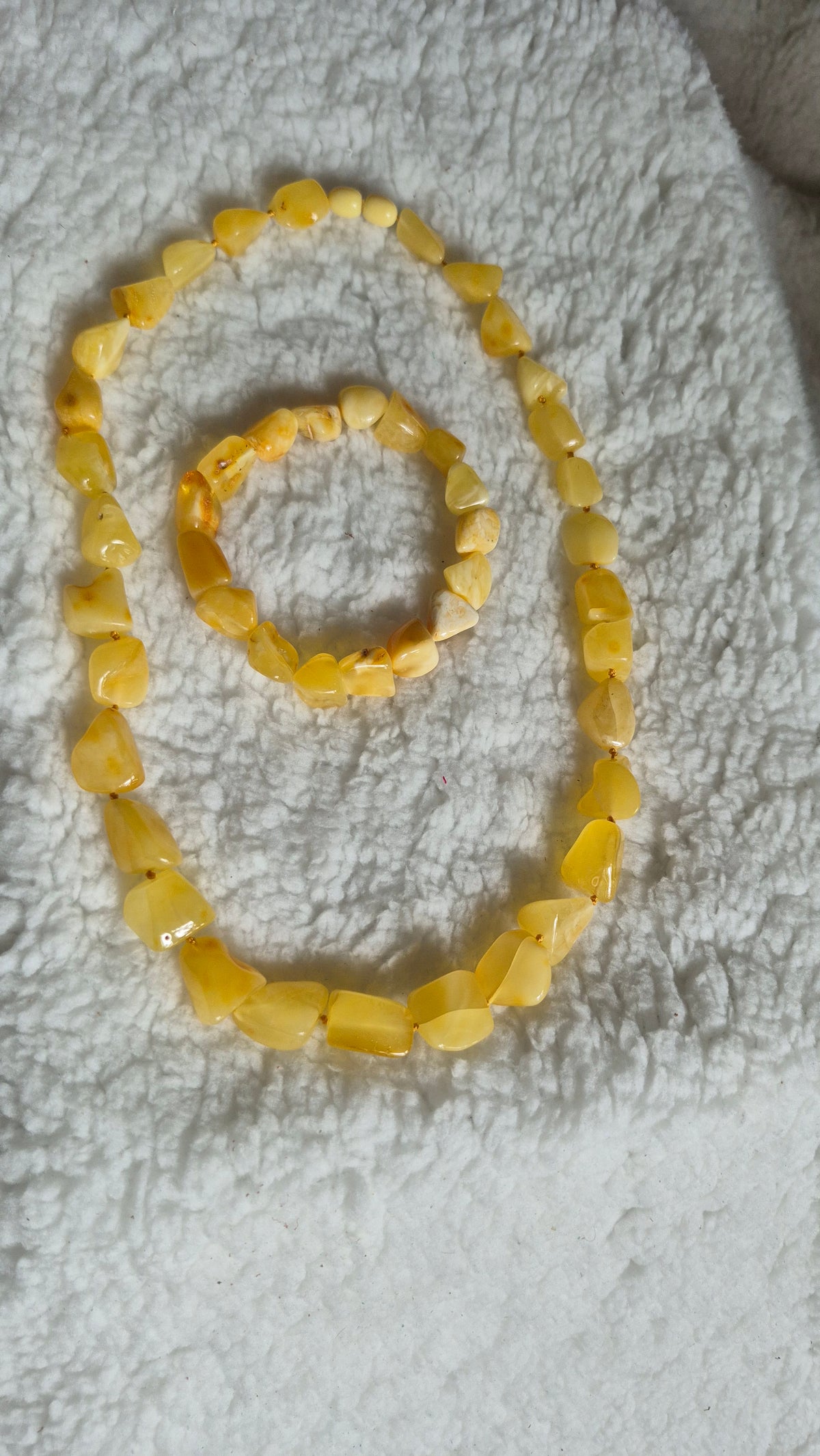 Butterscotch Baltic Amber Necklace and Bracelet Set