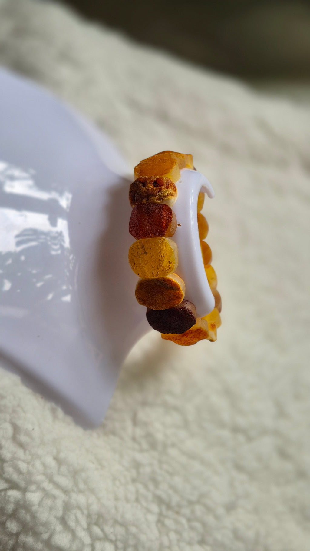 Unpolished Baltic Amber Bracelet