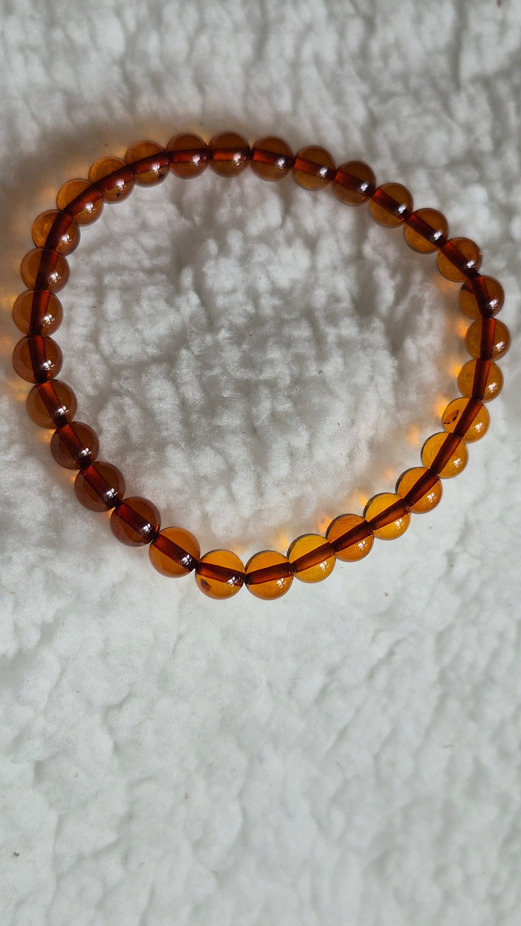 Honey Orange Bead Bracelet | 5 mm | Shavys