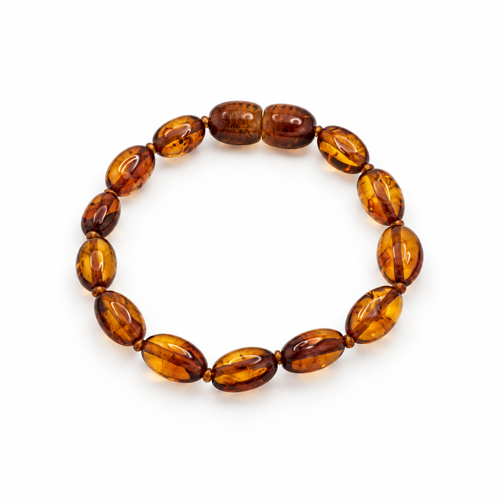 Baby Baltic Amber Bracelet – Honey and Cognac