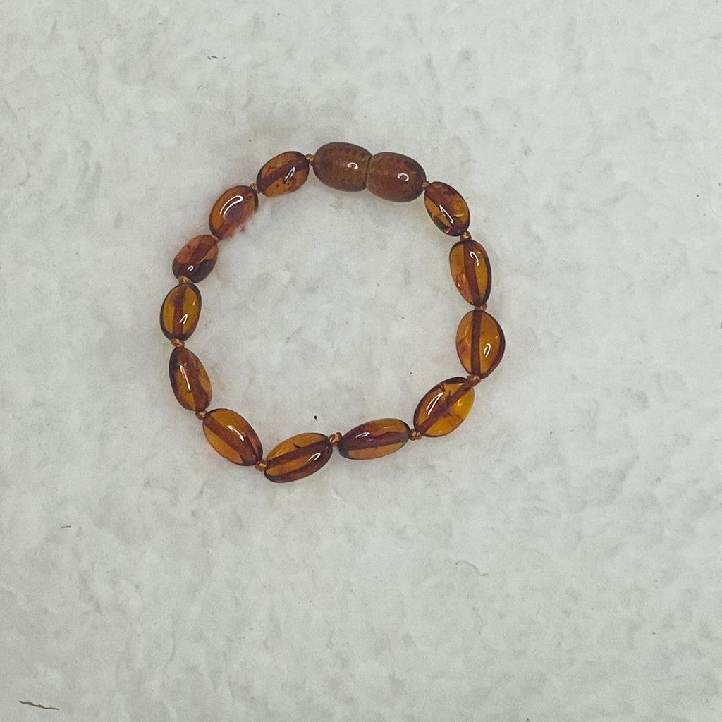 Baby Baltic Amber Bracelet – Honey and Cognac