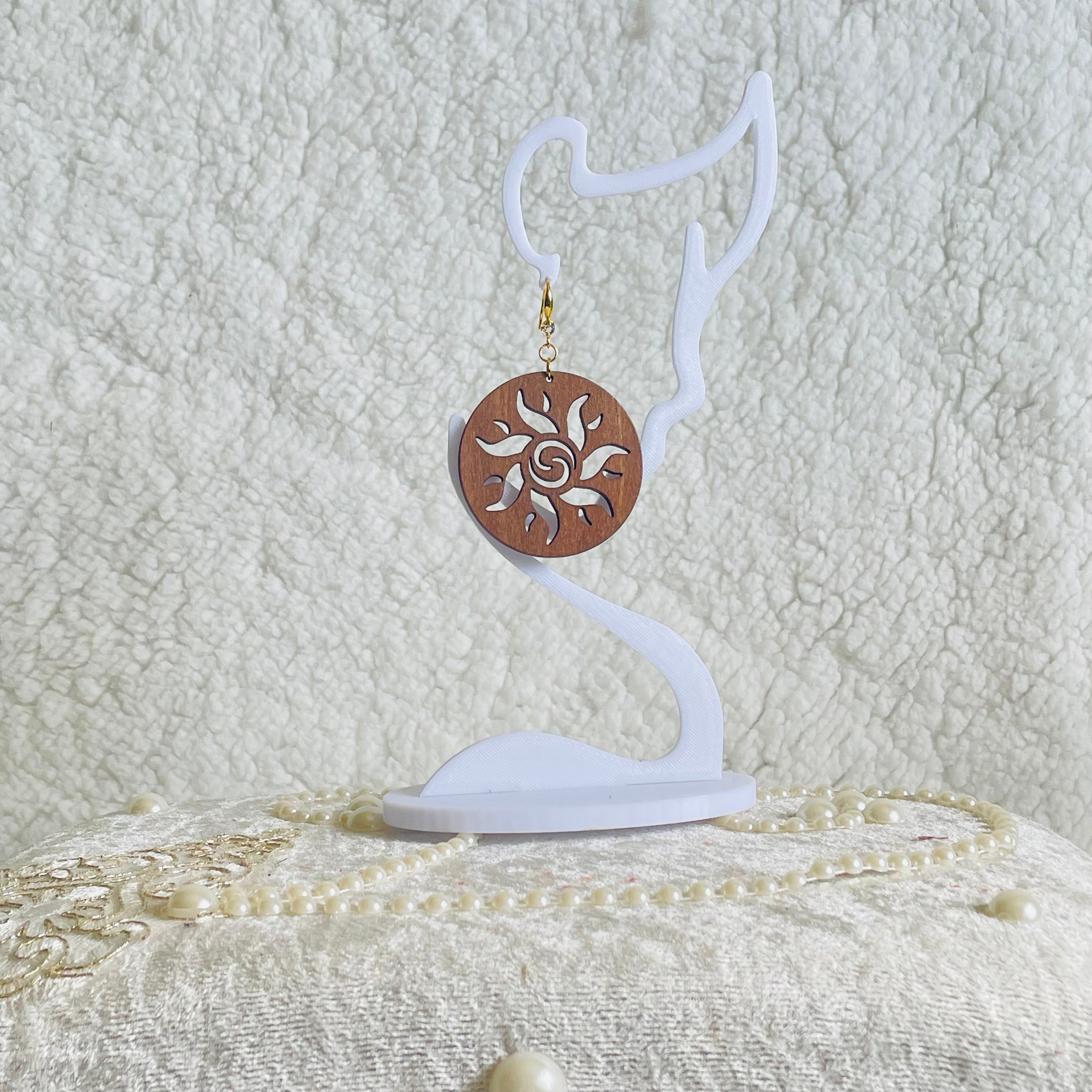Natural Wood Earrings