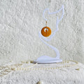 Natural Wood and Baltic Amber earrings