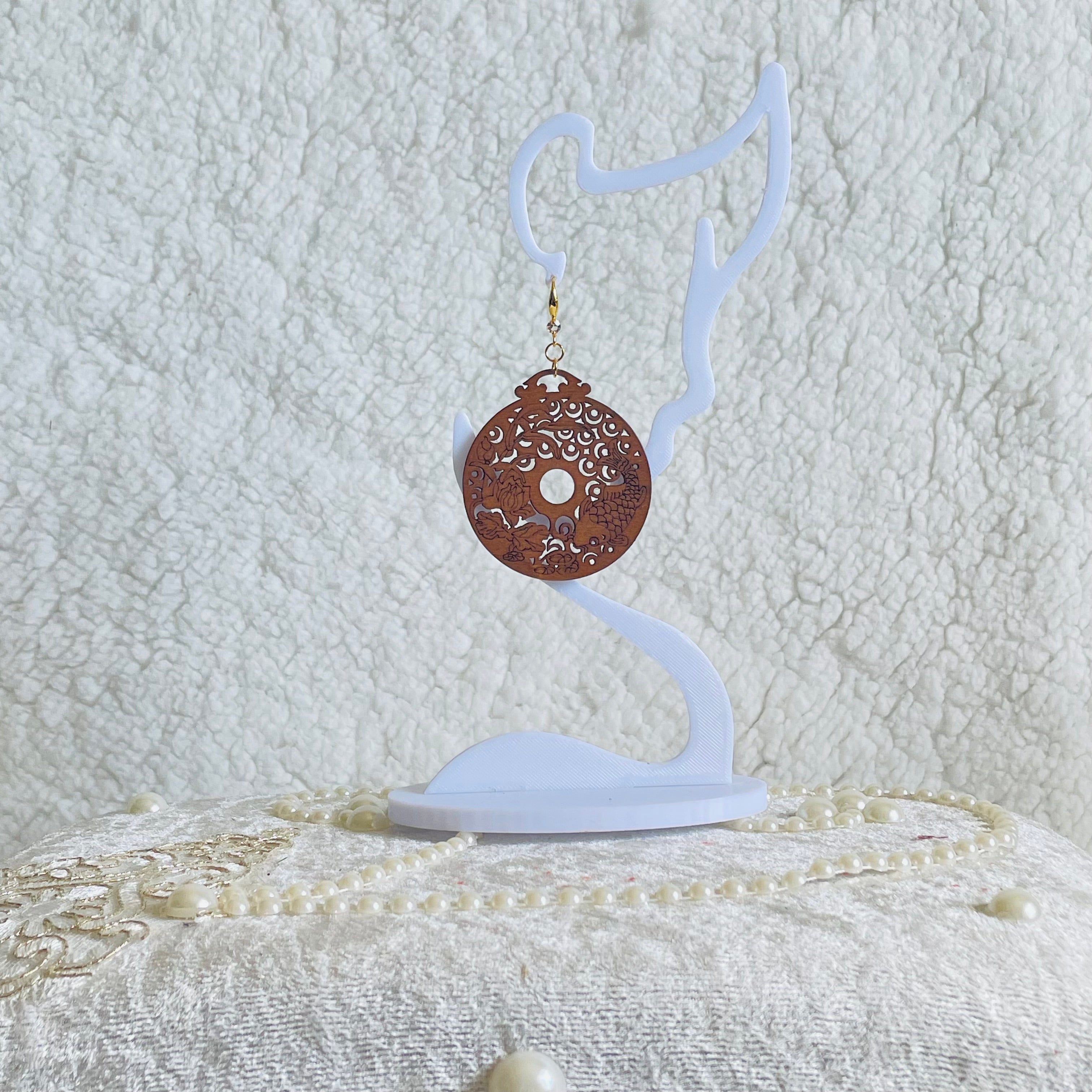Natural Wood Earrings