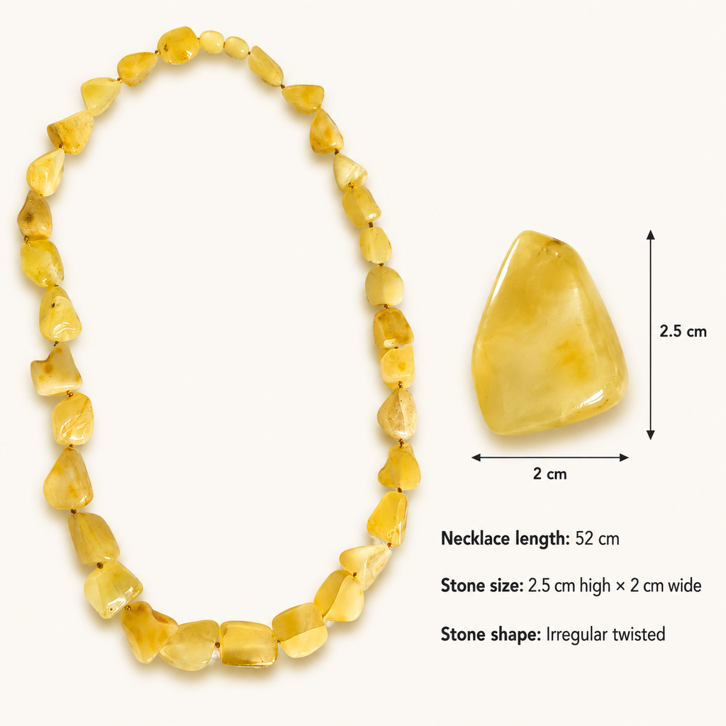 Butterscotch Baltic Amber Necklace and Bracelet Set