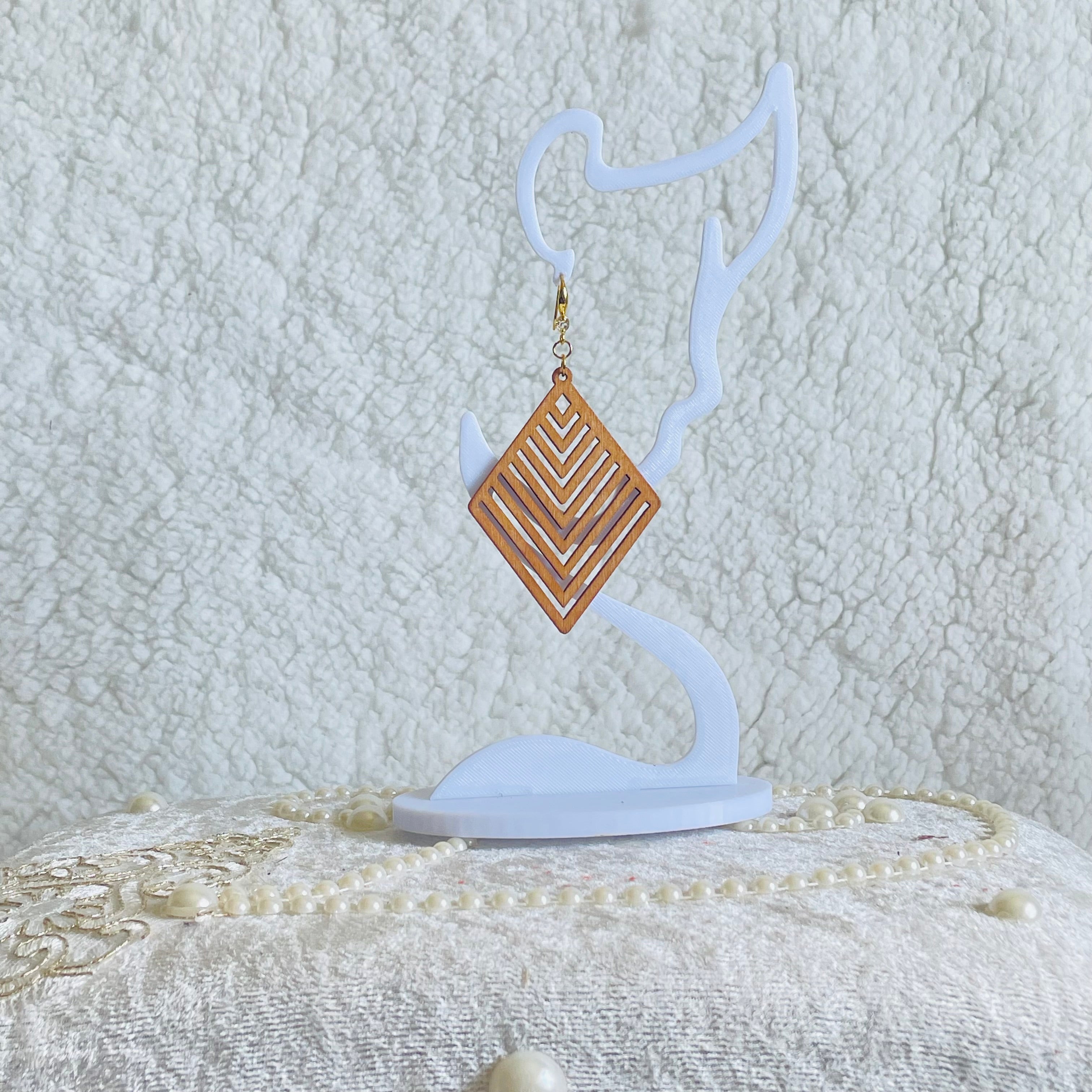 Natural Wood Earrings