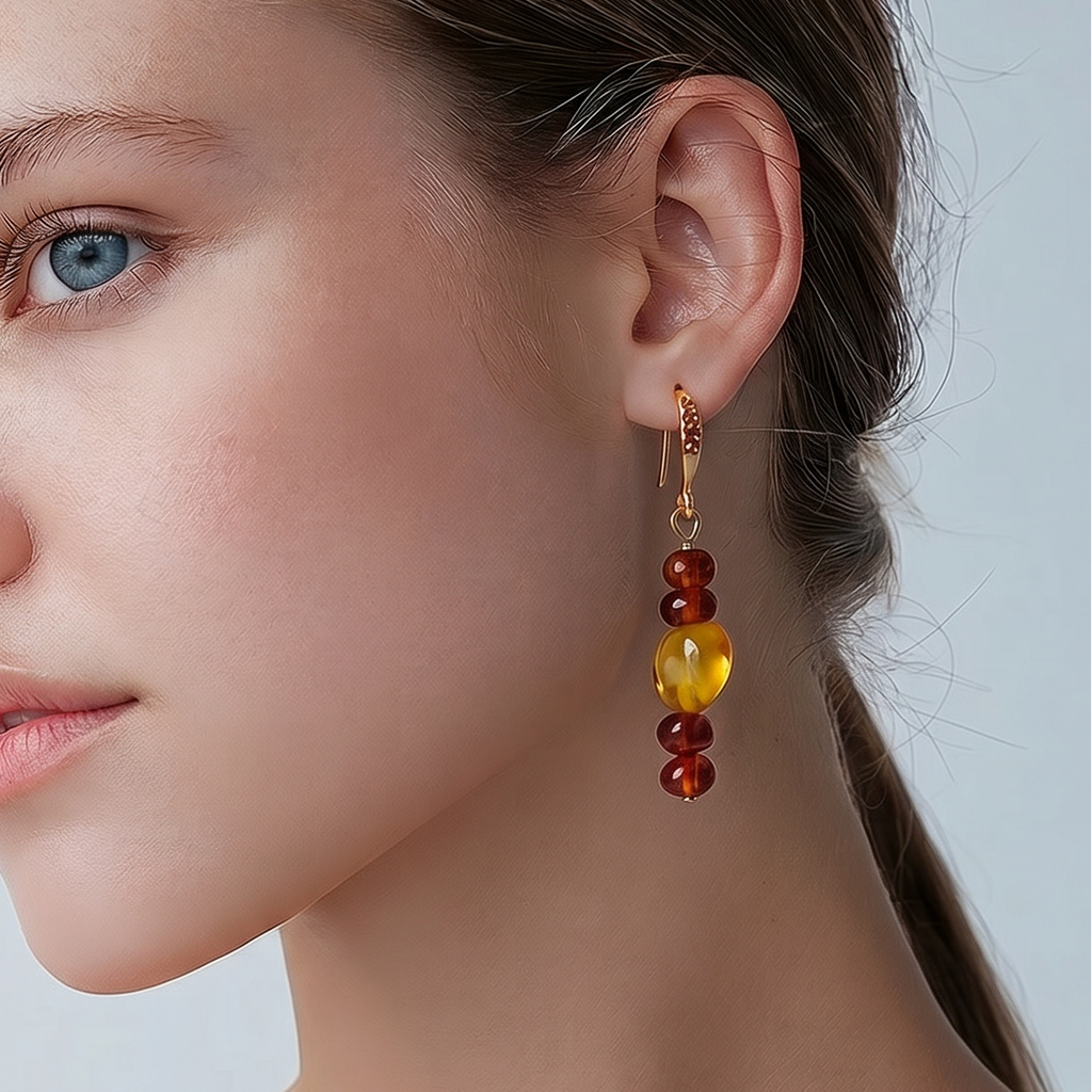 Genuine Baltic Amber earrings