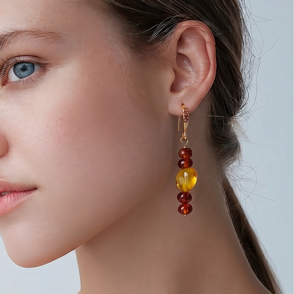 Genuine Baltic Amber earrings