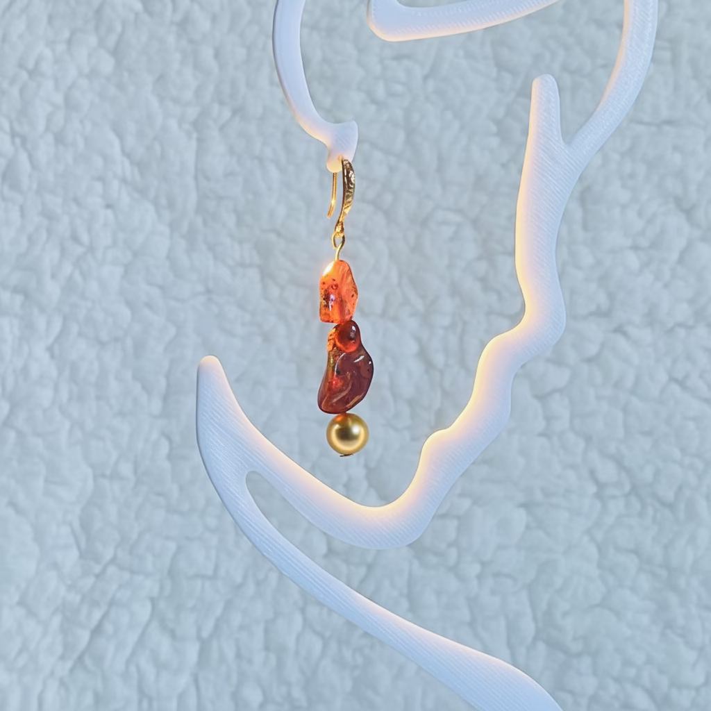 Genuine Baltic Amber earrings