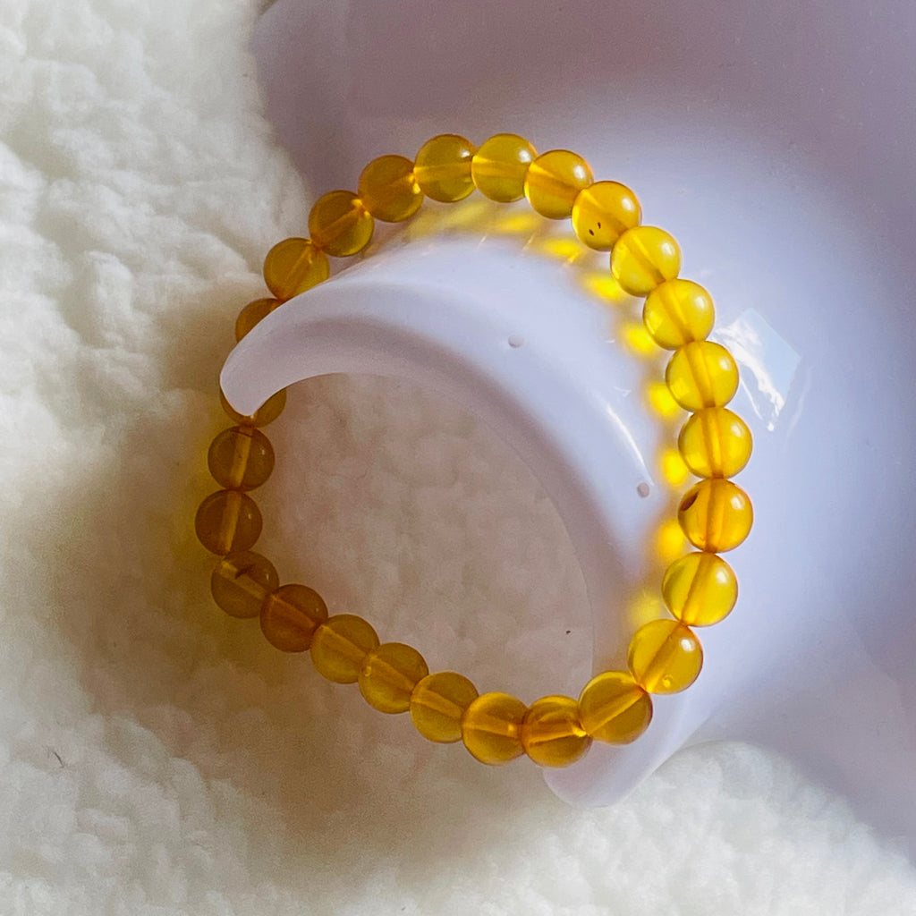 Genuine Transparent Baltic Amber Bracelet
