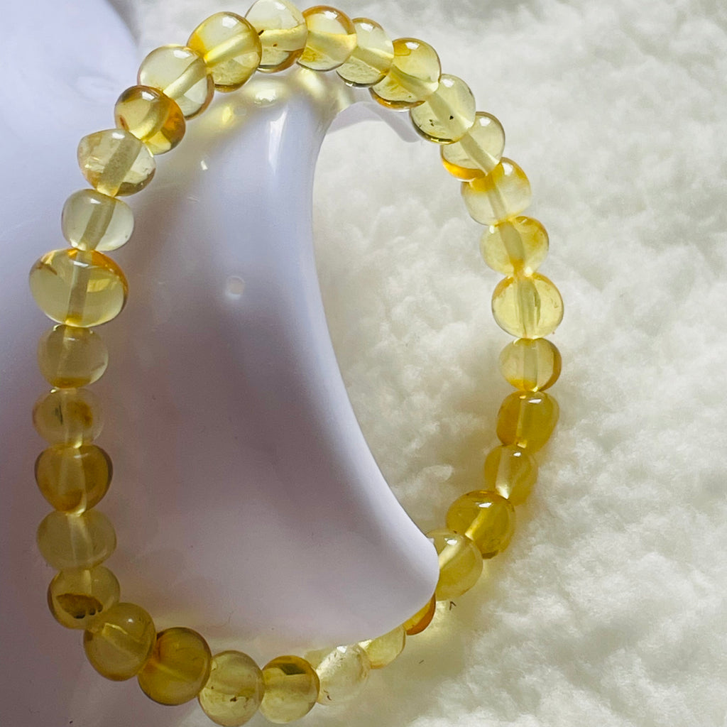 Genuine Transparent Baltic Amber Bracelet