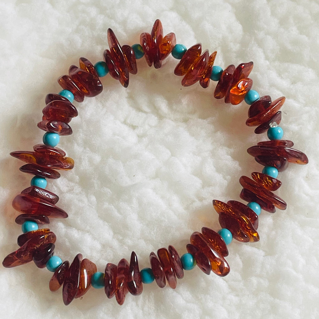 Genuine Baltic Amber Nugget Bracelet