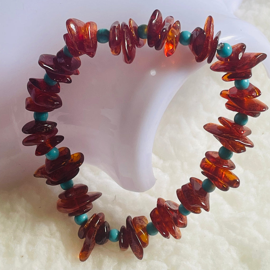 Genuine Baltic Amber Nugget Bracelet