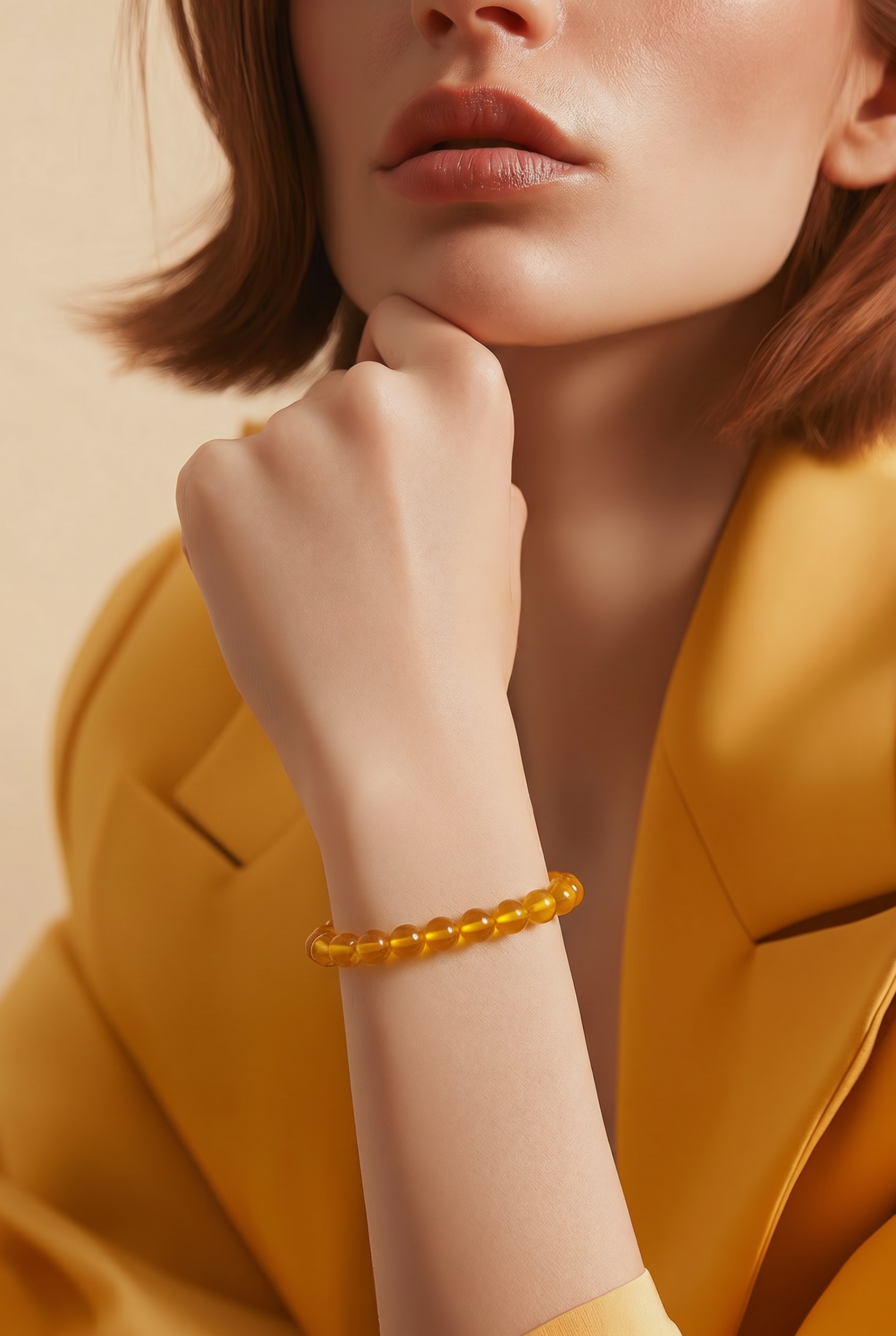Genuine Transparent Baltic Amber Bracelet