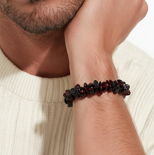 Genuine Baltic amber nugget bracelet