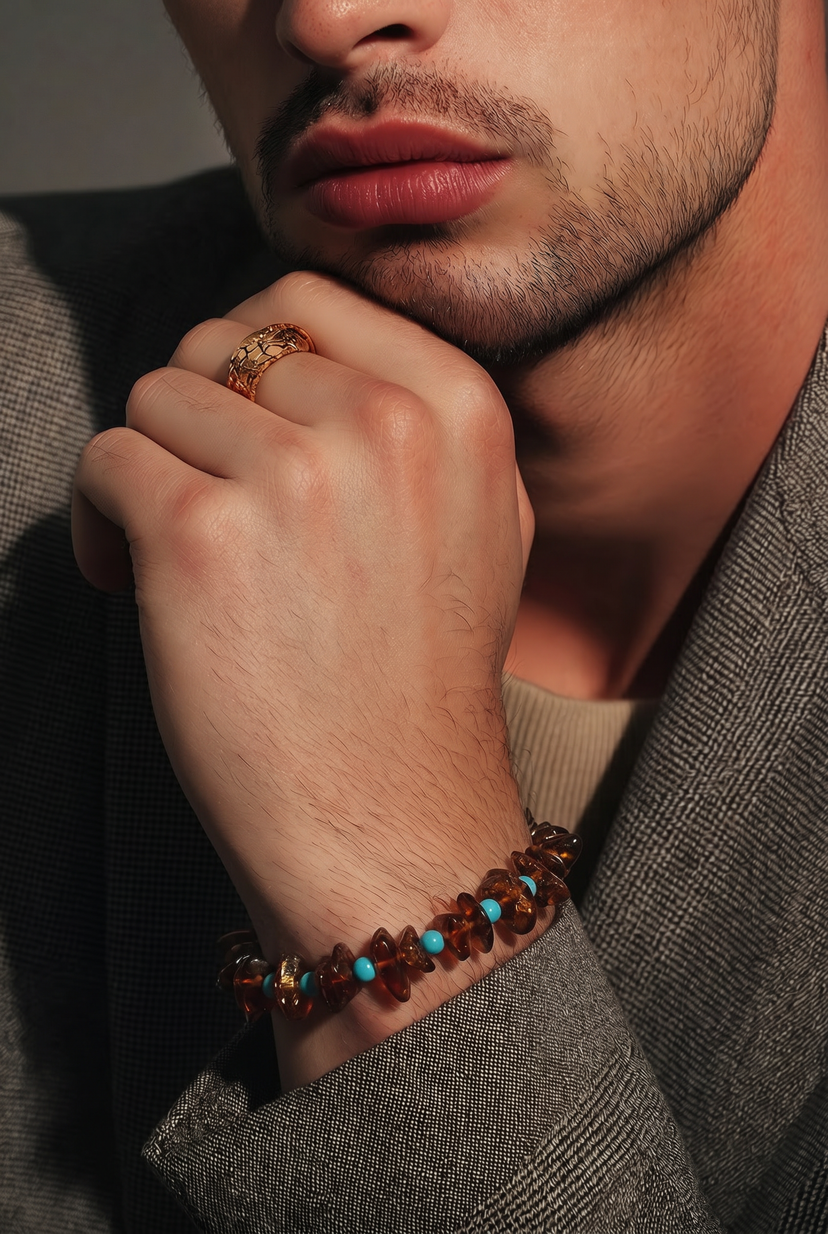 Genuine Baltic Amber Nugget Bracelet