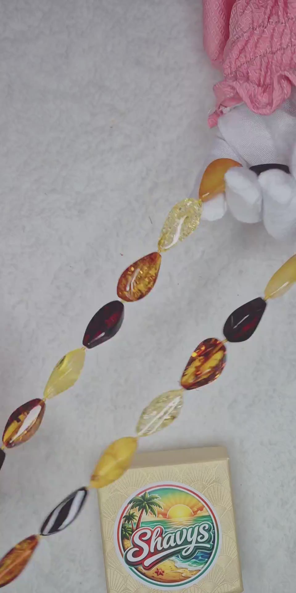 Amber Statement Necklace – 51 cm