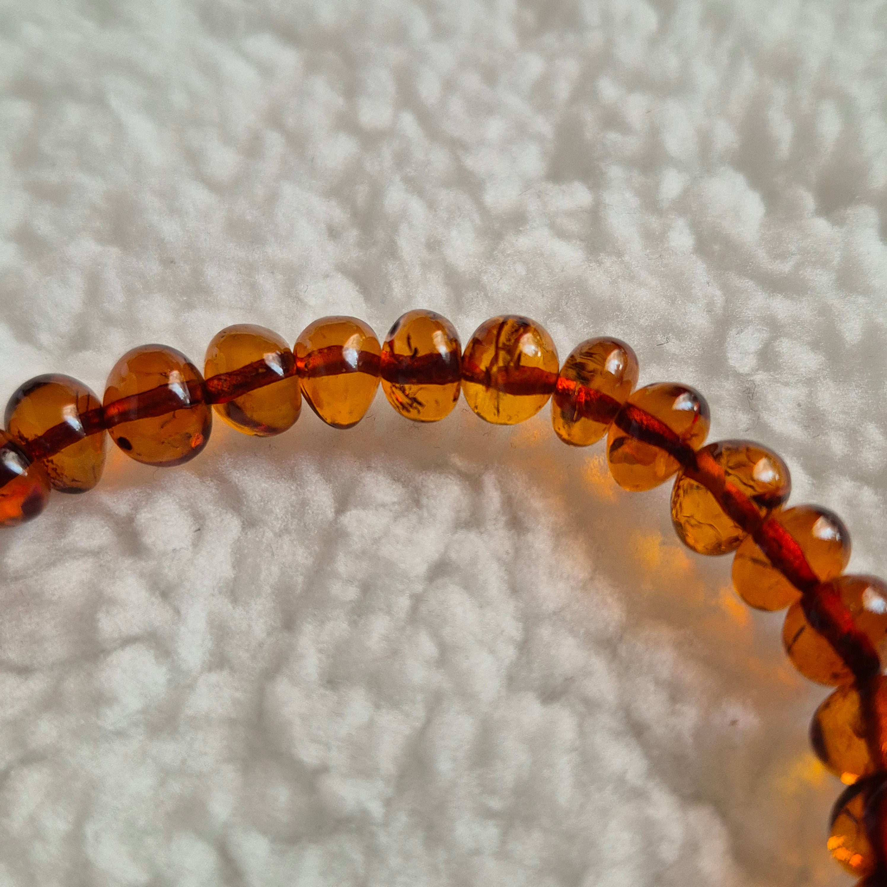 Genuine Baltic amber jewelry bracelet