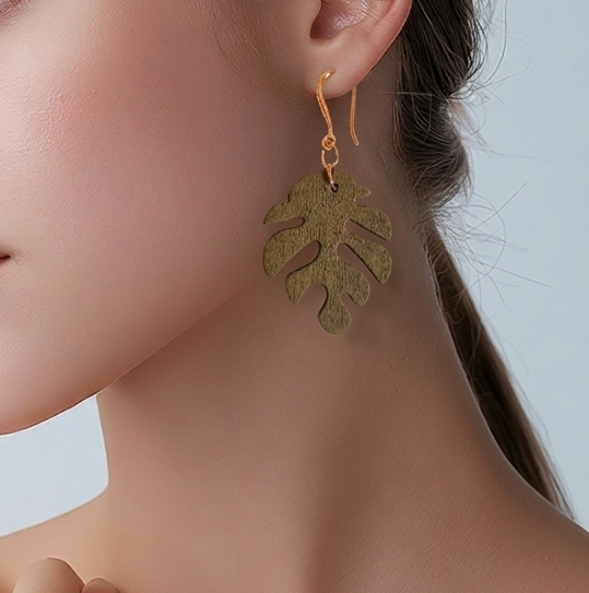 Natural Wood Earrings