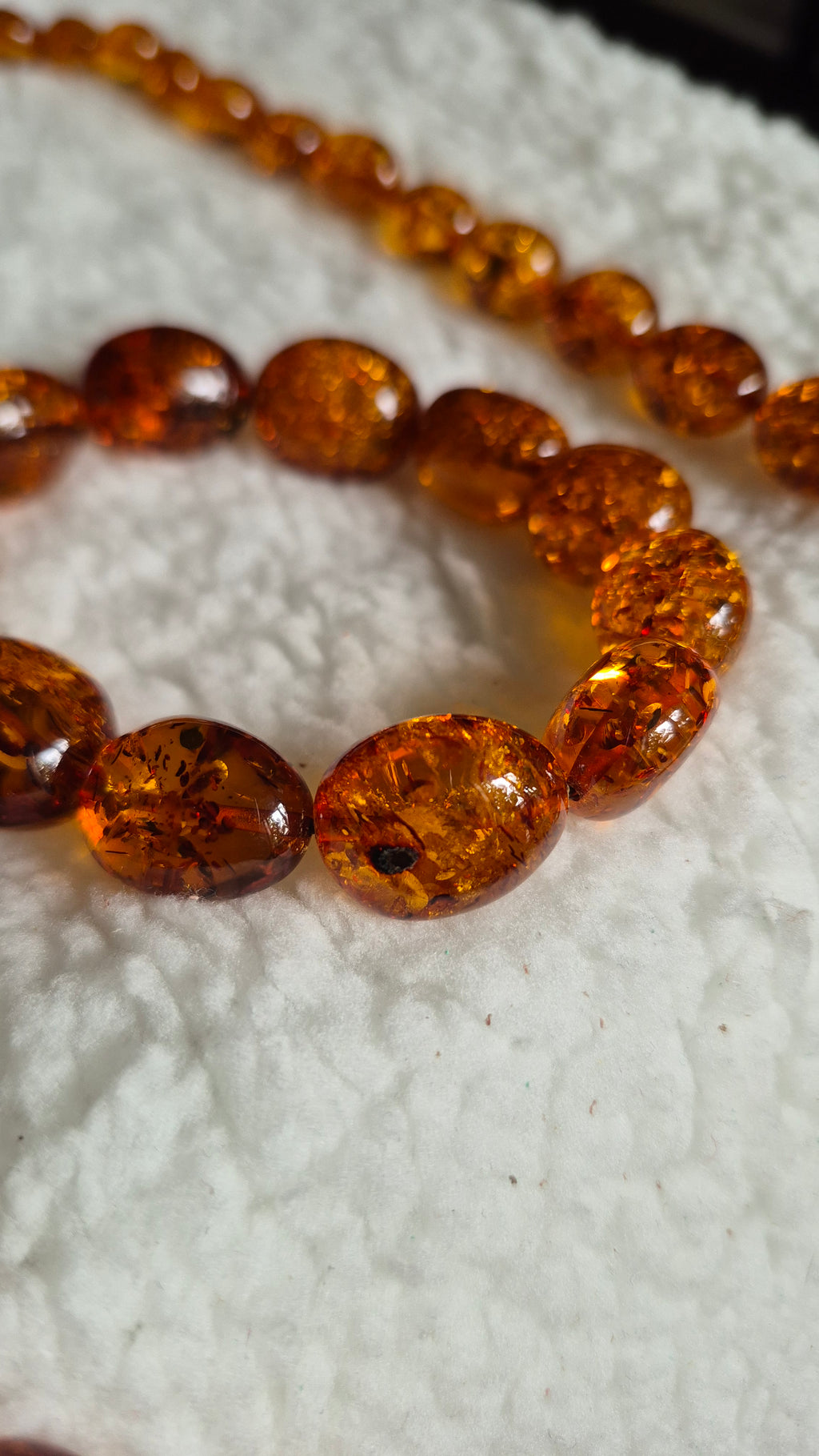 Genuine Baltic Amber Necklace and Bracelet Set – Cognac