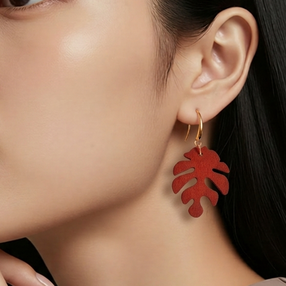Natural Wood Earrings