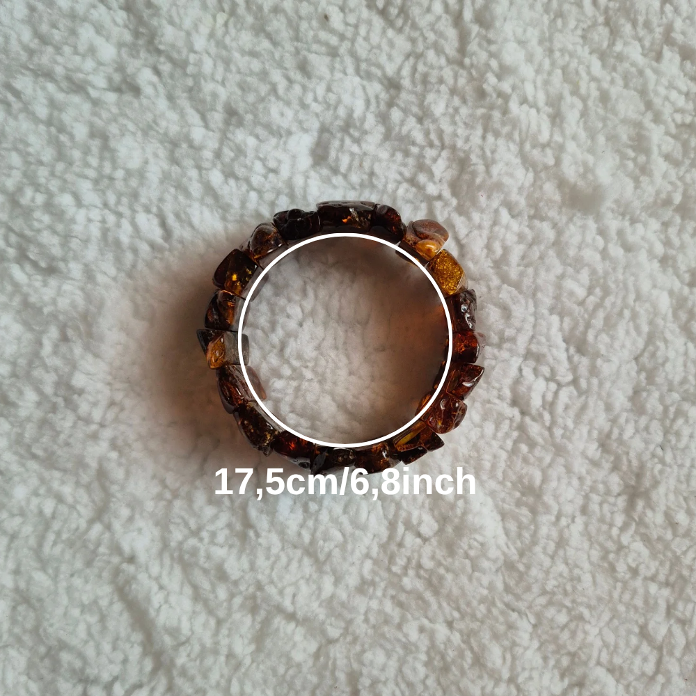 Genuine multicolored Baltic Amber Bracelet
