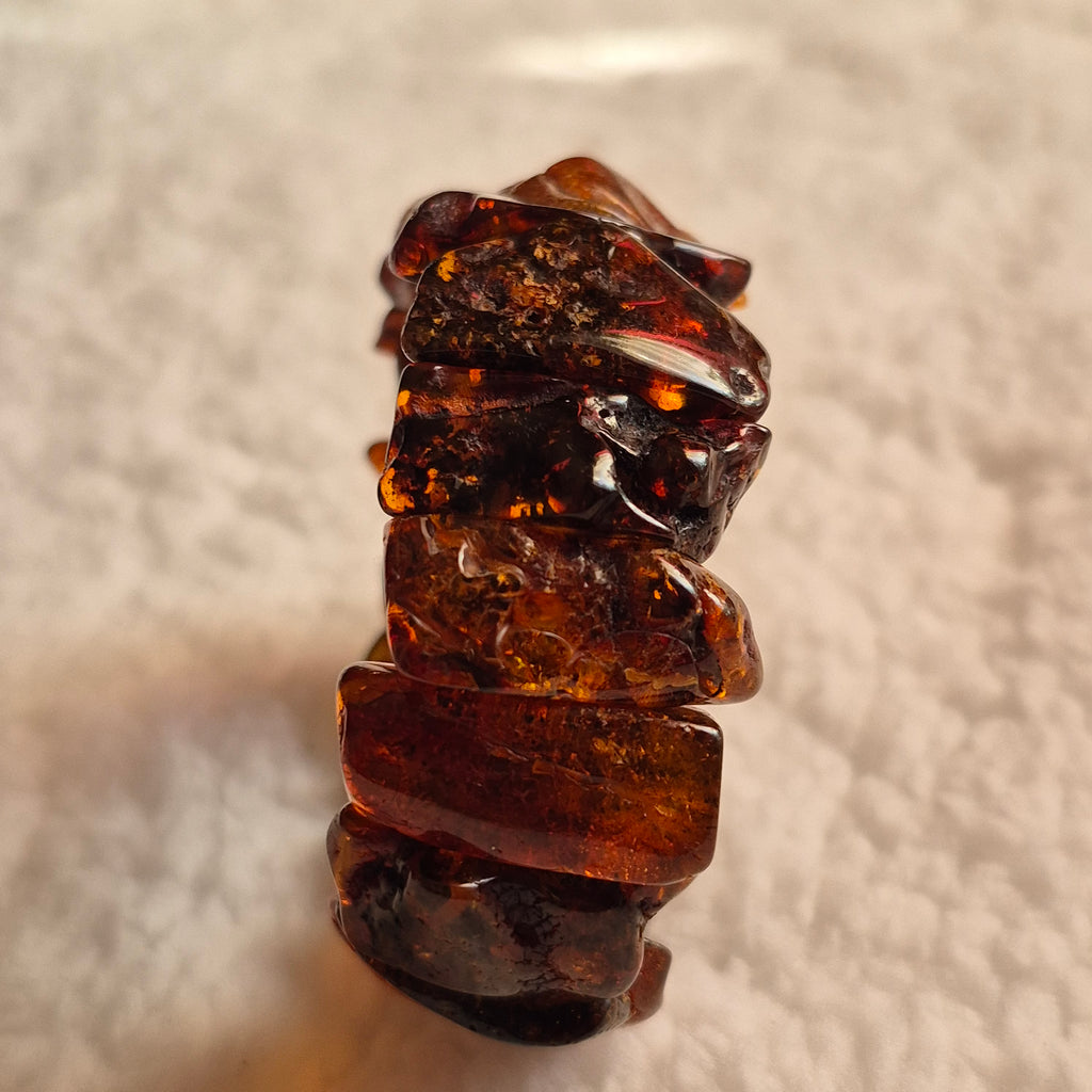 Genuine multicolored Baltic Amber Bracelet
