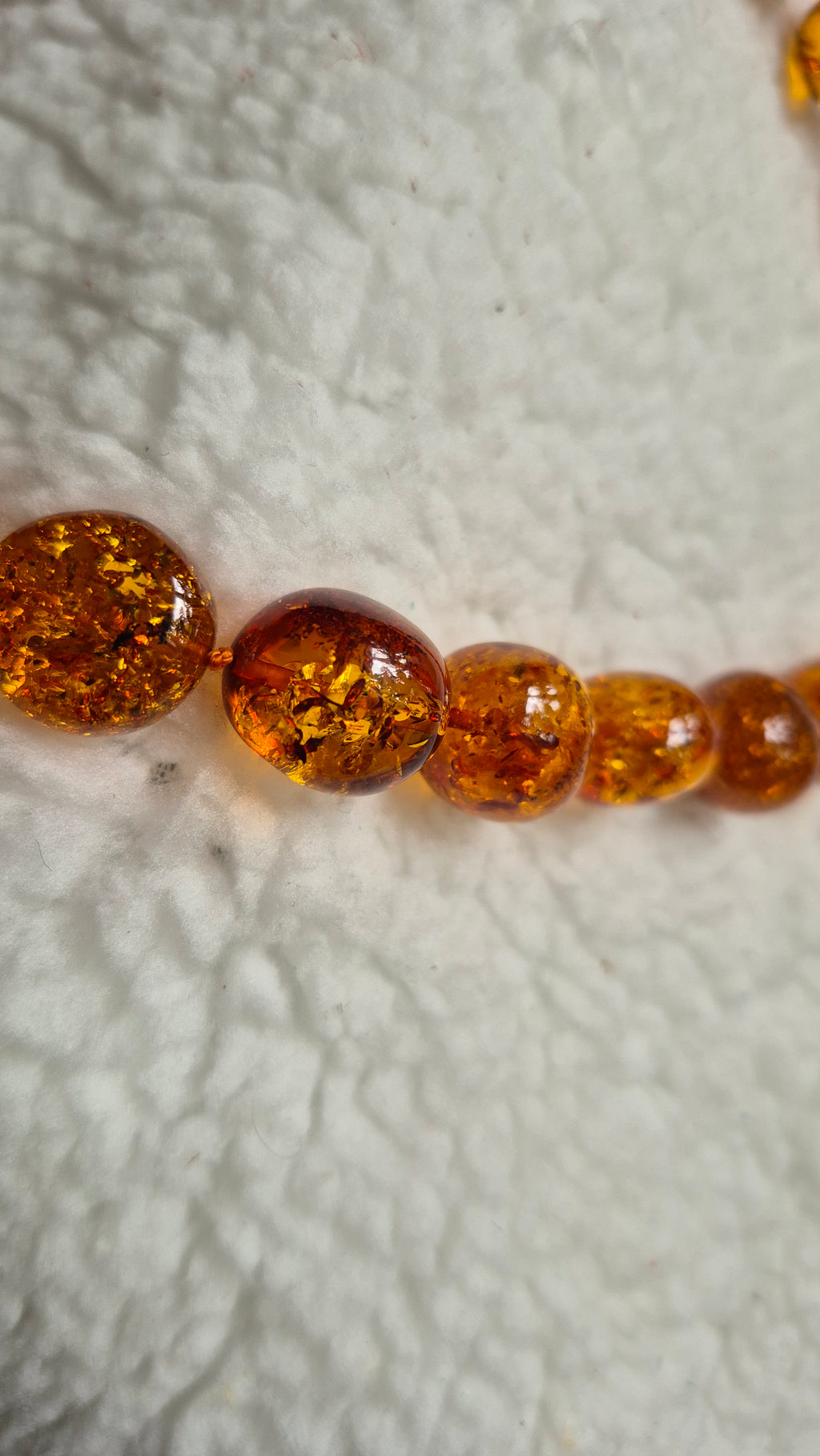 Genuine Baltic Amber Necklace and Bracelet Set – Cognac