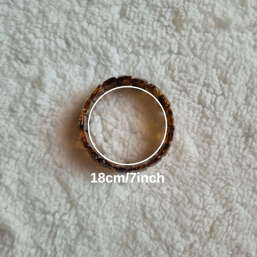 Genuine green Baltic amber bracelet