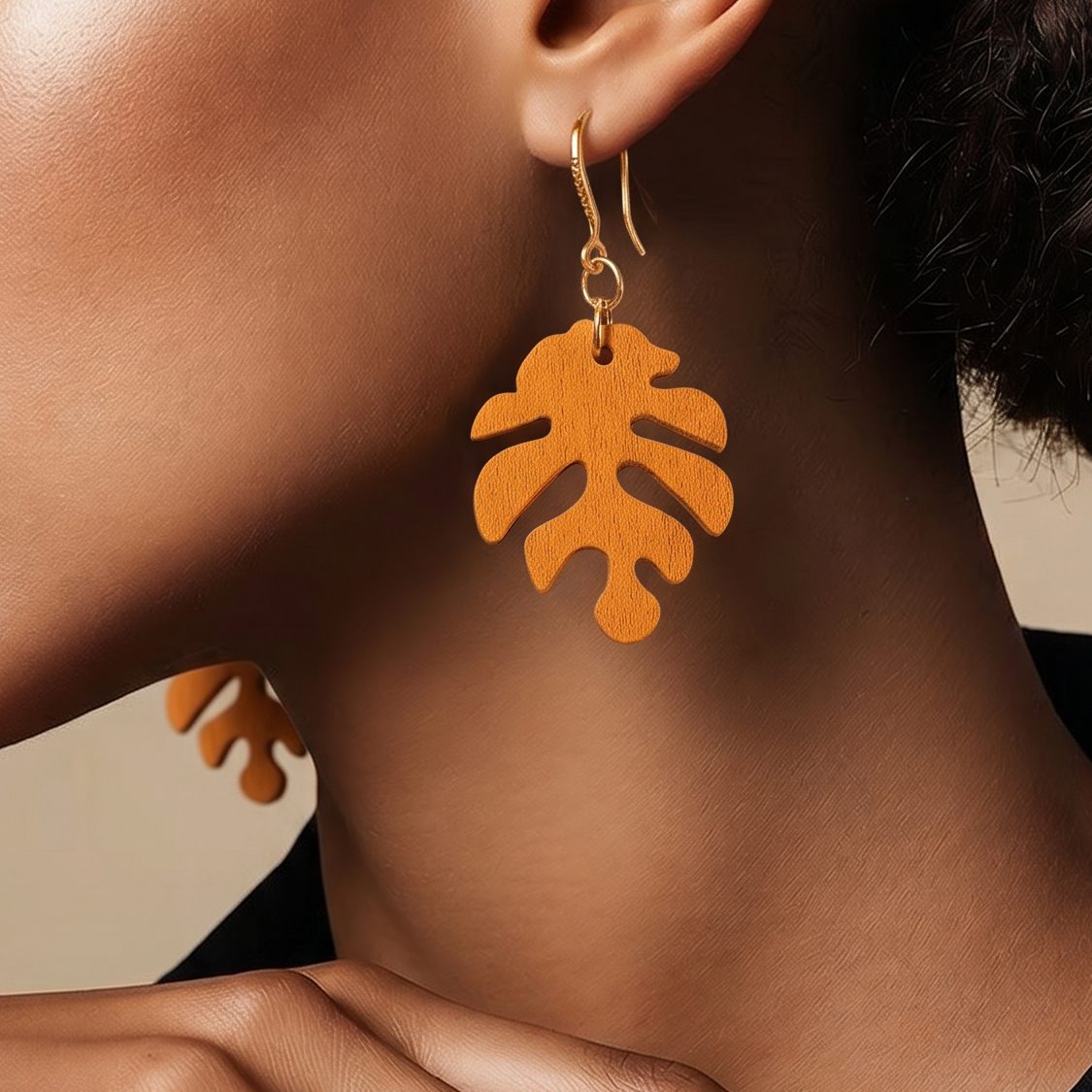 Natural Wood Earrings