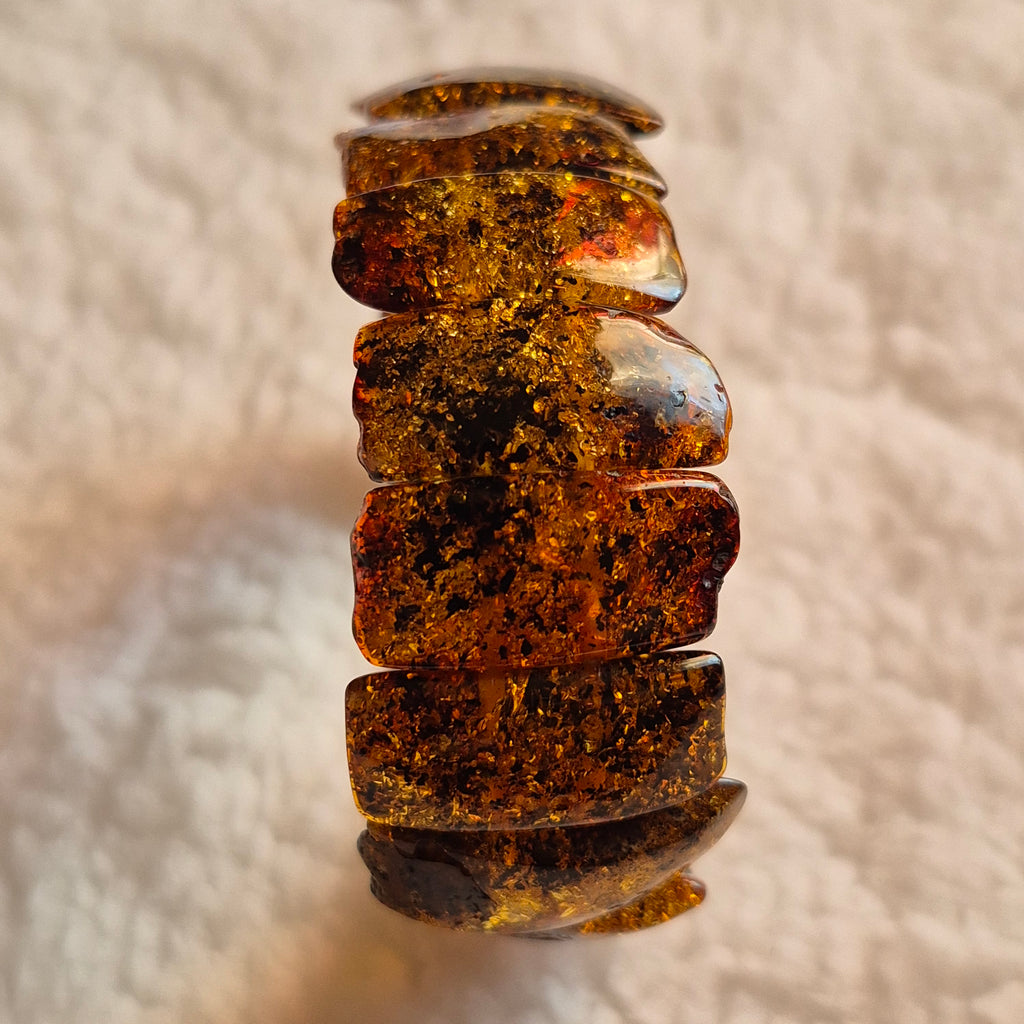 Genuine Green Baltic Amber Bracelet from Lithuania